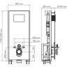 Система инсталляции для унитазов WASSERKRAFT GLAN 66TLT.010.ME.BL.RG04