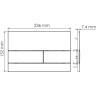 Система инсталляции для унитазов WASSERKRAFT GLAN 66TLT.010.ME.WH.CH04