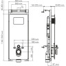 Система инсталляции для унитазов WASSERKRAFT SALM 27TLT.010.ME.BL.WM04