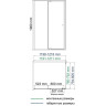 Уголок душевой WASSERKRAFT AULA 11P06 120х80 см, хром